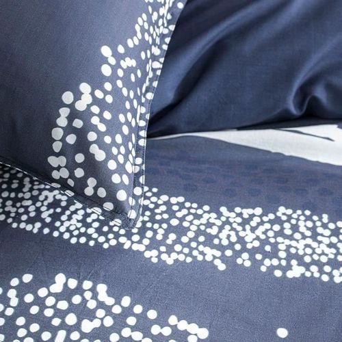 TODAY Parure de lit SUNSHINE 5.57 - 2 personnes - 240 x 260 cm coton - Imprimé Bleu Ethnique TODAY - Photo n°3; ?>