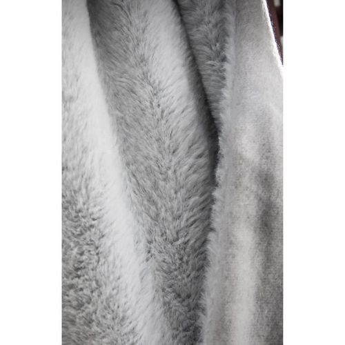 TODAY Plaid 100% Polyester FLOCON MOUNTAIN 125x150cm - Blanc - Photo n°2; ?>