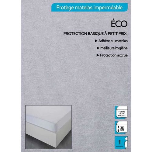 TODAY Protege Matelas / Alese Imperméable Eco 160x200cm - 100% Polyester TODAY - Photo n°2; ?>