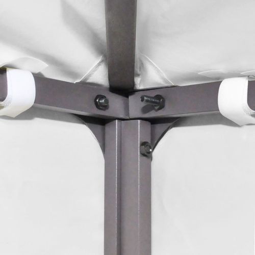Toile de toit de belvédère 2 niveaux 310 g/m² 3x3 m Blanc - Photo n°2; ?>