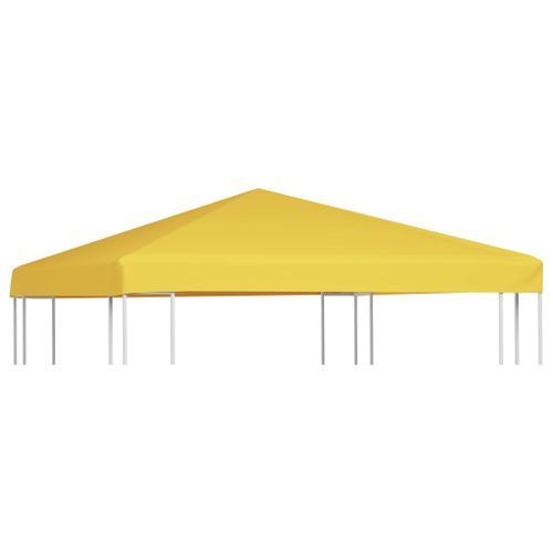 Toile de toit de belvédère 270 g/m² 3x3 m Jaune - Photo n°2; ?>