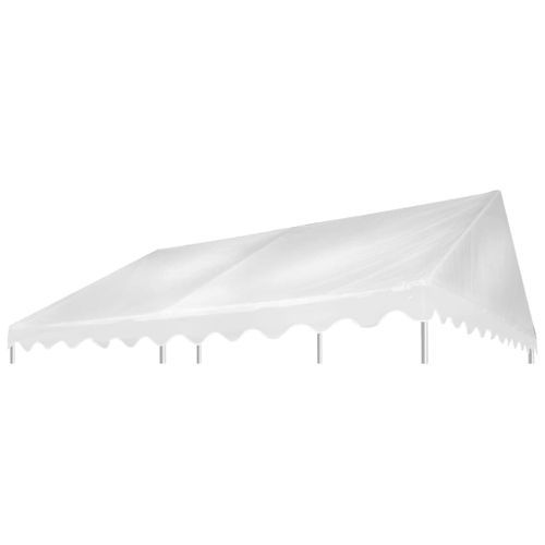 Toile de toit de chapiteau PVC 500 g/m² 3x4 m Blanc - Photo n°2; ?>