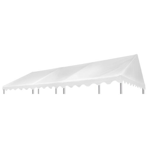 Toile de toit de chapiteau PVC 500 g/m² 6x4 m Blanc - Photo n°2; ?>