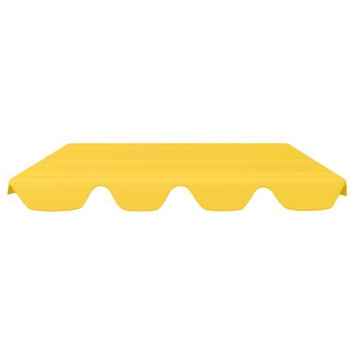 Toit de rechange balançoire Jaune 188/168x110/145 cm 270 g/m² - Photo n°3; ?>