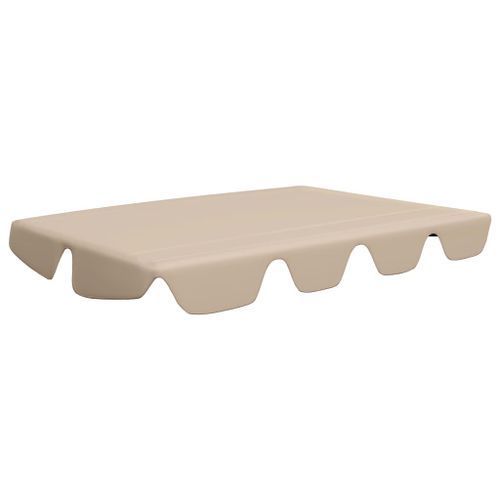 Toit de rechange de balançoire Beige 150/130x70/105 cm - Photo n°2; ?>