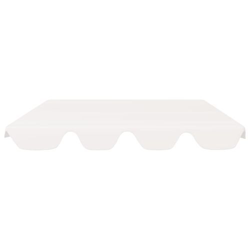 Toit de rechange de balançoire Blanc 150/130x70/105 cm 270 g/m² - Photo n°3; ?>