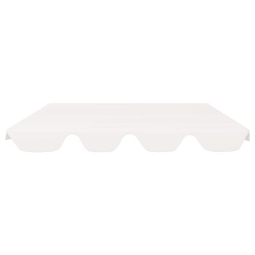 Toit de rechange de balançoire Blanc 188/168x110/145cm 270 g/m² - Photo n°3; ?>