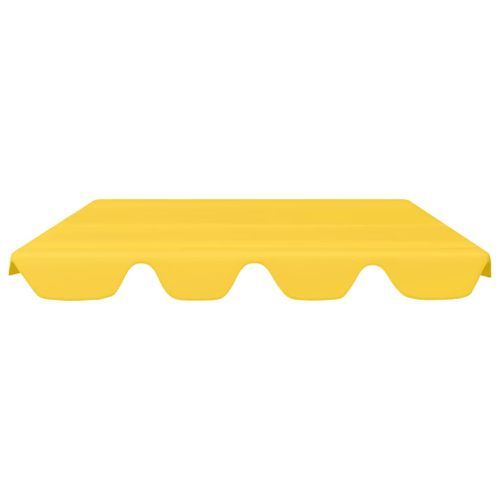 Toit de rechange de balançoire Jaune 150/130x70/105 cm 270 g/m² - Photo n°3; ?>