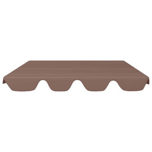 Toit de rechange de balançoire Marron 150/130x70/105cm 270 g/m² - Photo n°3; ?>