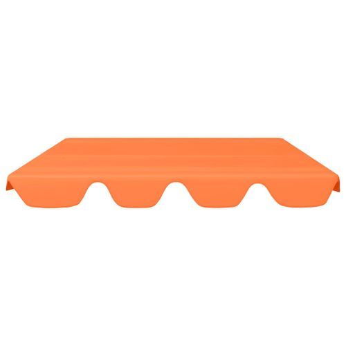 Toit de rechange de balançoire Orange 150/130x70/105cm 270 g/m² - Photo n°3; ?>