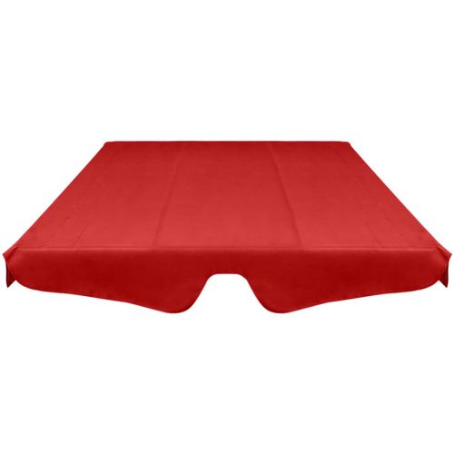 Toit de rechange pour balançoire de jardin Rouge 226 x 186 cm - Photo n°3; ?>
