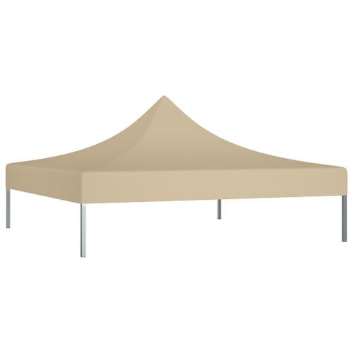 Toit de tente de réception 2x2 m Beige 270 g/m² - Photo n°2; ?>