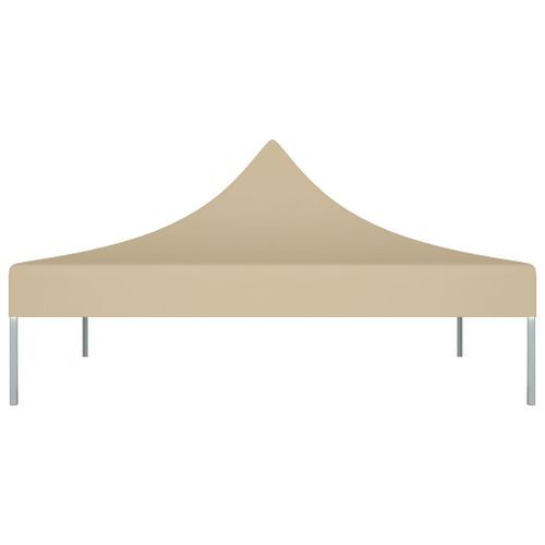 Toit de tente de réception 3x3 m Beige 270 g/m² - Photo n°3; ?>