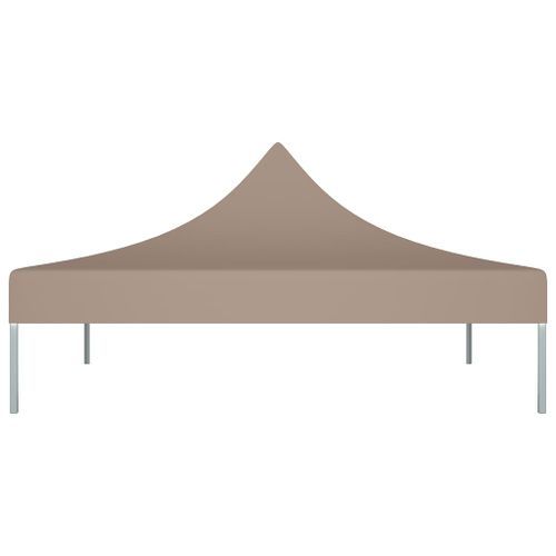 Toit de tente de réception 3x3 m Taupe 270 g/m² - Photo n°3; ?>