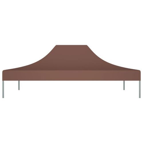 Toit de tente de réception 4,5x3 m Marron 270 g/m² - Photo n°3; ?>