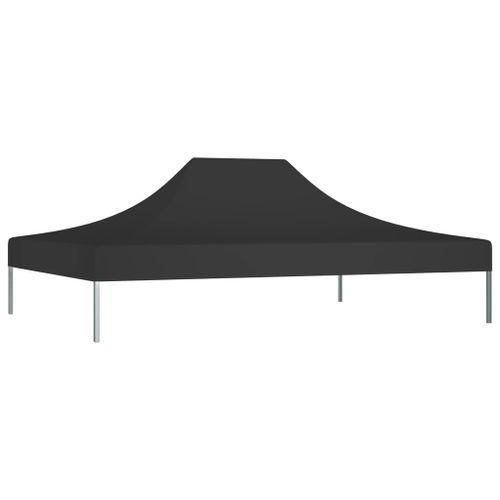 Toit de tente de réception 4,5x3 m Noir 270 g/m² - Photo n°2; ?>