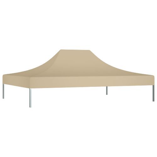 Toit de tente de réception 4x3 m Beige 270 g/m² - Photo n°2; ?>