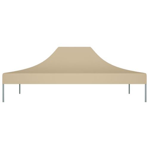 Toit de tente de réception 4x3 m Beige 270 g/m² - Photo n°3; ?>