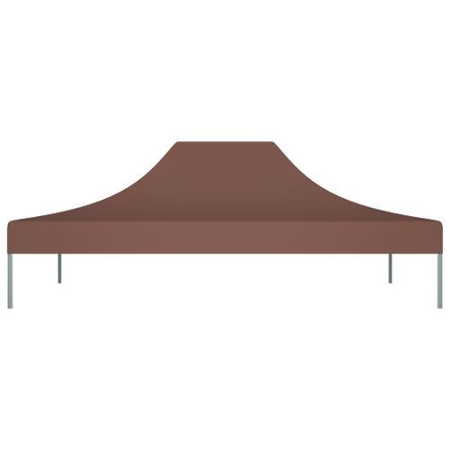 Toit de tente de réception 4x3 m Marron 270 g/m² - Photo n°3; ?>