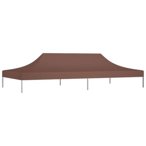 Toit de tente de réception 6x3 m Marron 270 g/m² - Photo n°2; ?>