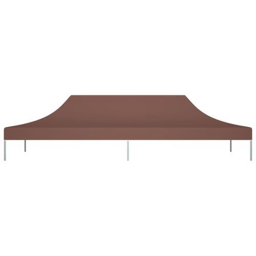 Toit de tente de réception 6x3 m Marron 270 g/m² - Photo n°3; ?>