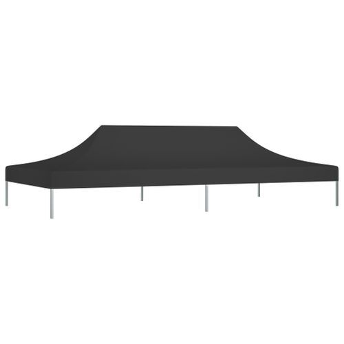 Toit de tente de réception 6x3 m Noir 270 g/m² - Photo n°2; ?>