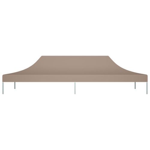 Toit de tente de réception 6x3 m Taupe 270 g/m² - Photo n°3; ?>