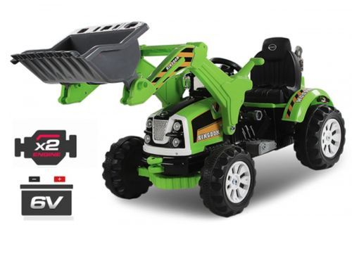 Tracteur électrique Buldozer vert 2x30W - Photo n°3; ?>