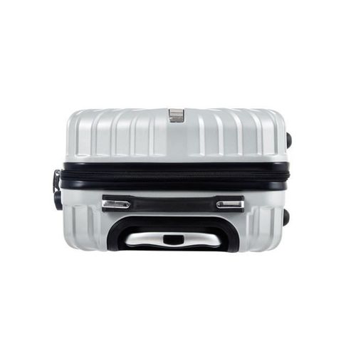 TRAVEL WORLD Ensemble de de Valises 55/75cm avec 2 trousses de toilettes - Couleur Argent - Photo n°3; ?>