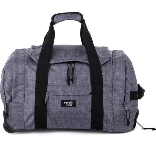 TRAVEL WORLD Sac a Roulettes 53 Cm Couleur Gris Foncé - Photo n°2; ?>