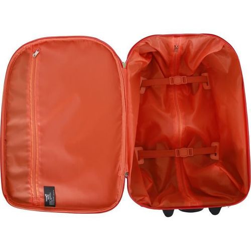 TRAVEL WORLD-TW00091-2RED - Ensemble de 2 pieces: valise cabine 55cm + vanity case avec 1 kit de 3 flacons de voyage de 100ml - Coul - Photo n°3; ?>