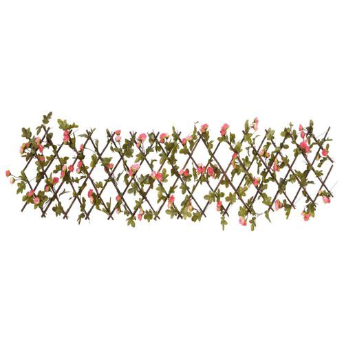 Treillis de lierre artificiel extensible rose foncé 180x30 cm - Photo n°2; ?>