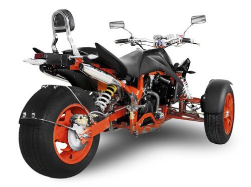 Trike 350cc Spy Racing Noir Orange - Photo n°3; ?>