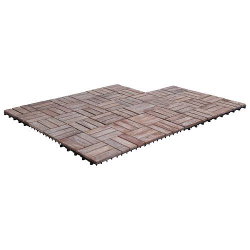 Tuiles De Terrasse 11 Pcs 30x30 Cm Bois De Récupération Solide 2 20 Tuiles de terrasse 11 pcs 30x30 cm Bois de récupération solide 2 - Photo n°2; ?>