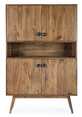 Vaisselier 4 portes 1 niche en bois de manguier Sylvie L 104 cm - Photo n°3; ?>