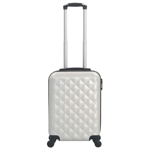 Valise rigide Argenté brillant ABS - Photo n°2; ?>