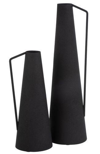Vase rond métal noir Yann D 10 cm - Photo n°2; ?>