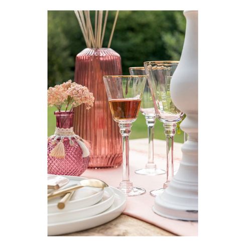 Vase Verre Bordeaux à Rayures Corali H 24 Cm 13 Vase verre bordeaux à rayures Corali H 24 cm - Photo n°3; ?>