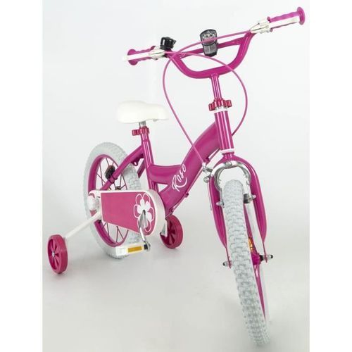 Vélo 16 Pneus gonflables - Enfant fille - Rose - Photo n°2; ?>