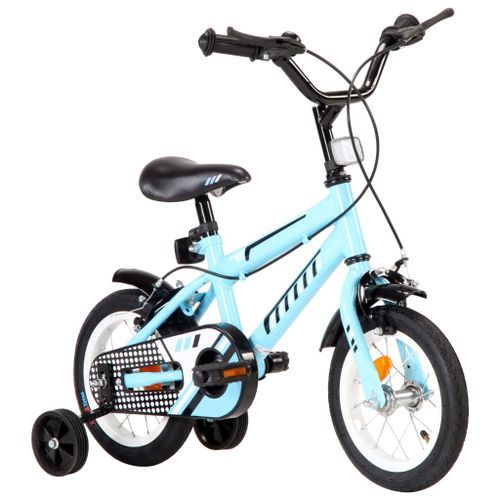 Vélo pour enfant bleu et noir 12 pouces Vital - Photo n°2; ?>