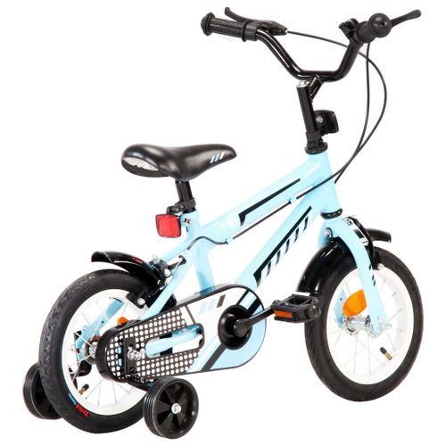 Vélo pour enfant bleu et noir 12 pouces Vital - Photo n°3; ?>