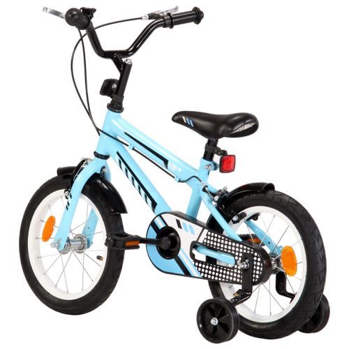 Vélo pour enfant bleu et noir 14 pouces Vital - Photo n°3; ?>