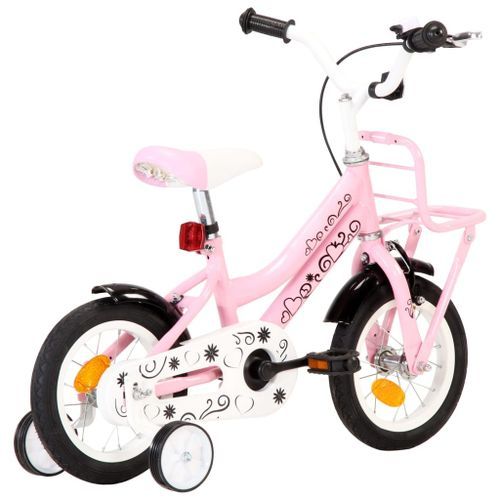 Vélo pour enfant rose et noir 12 pouces Crossy - Photo n°3; ?>