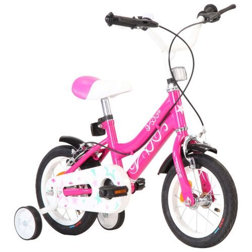 Vélo pour fille rose et noir 12 pouces Vital - Photo n°2; ?>