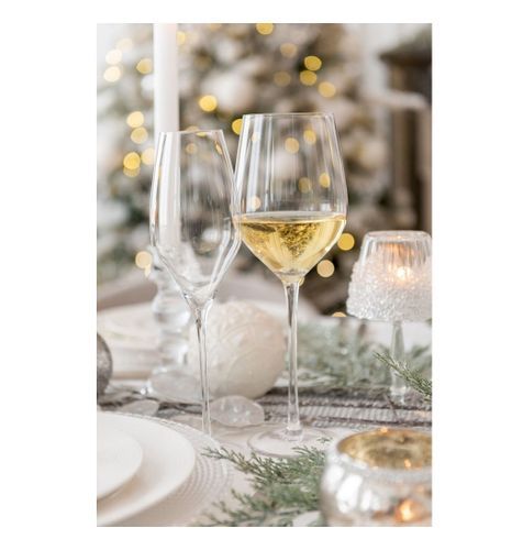 Verre à vin blanc transparent Licia - Photo n°2; ?>
