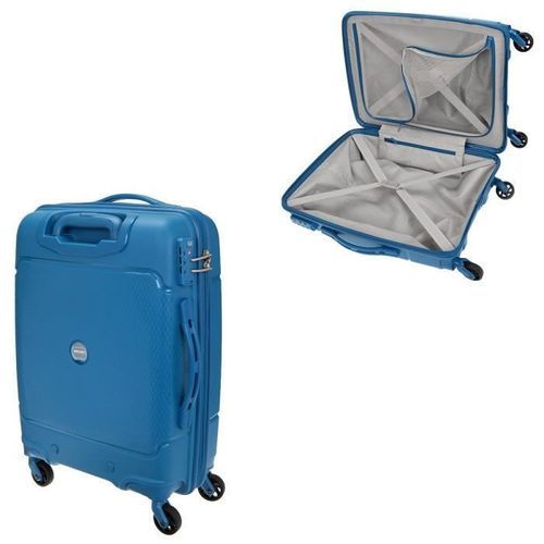 Valise 4 roues souple 78 cm bleu DELSEY : la valise à Prix Carrefour