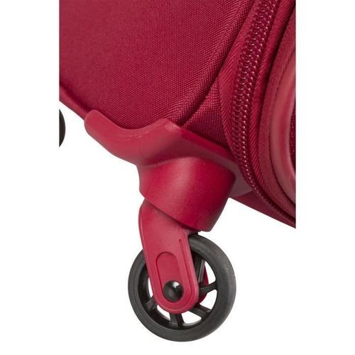 VISA DELSEY Valise Trolley Extensible Souple 4 Roues 68cm PIN UP5 Rouge - Photo n°3; ?>