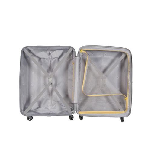 VISA DELSEY Valise Trolley Rigide ABS 2 Roues 50cm AMPLITUDE Argent - Photo n°2; ?>