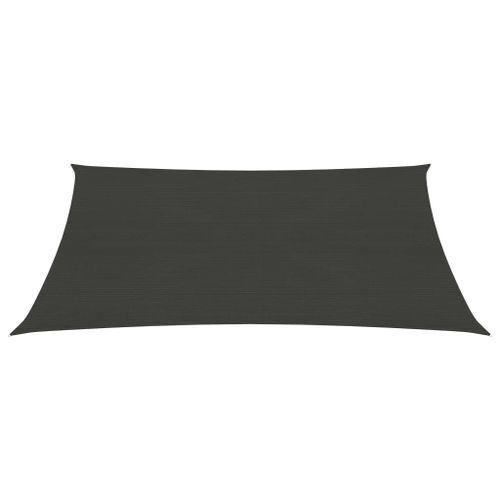 Voile d'ombrage 160 g/m² Anthracite 2x2,5 m PEHD - Photo n°3; ?>