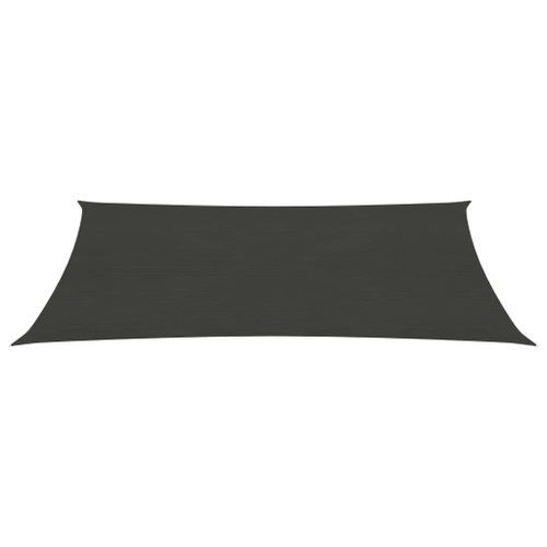 Voile d'ombrage 160 g/m² Anthracite 2x5 m PEHD - Photo n°3; ?>